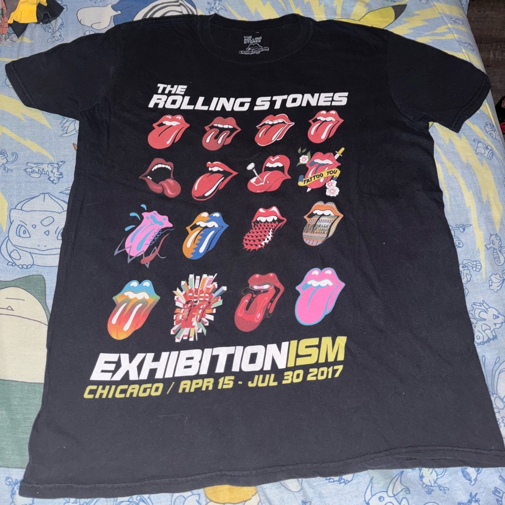 The Rolling Stones Chicago 2017 Black Exhibition Tee